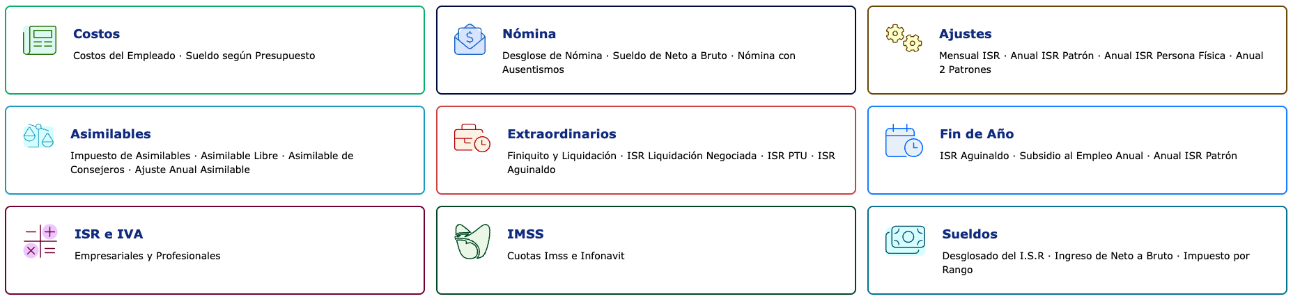Lista de Cálculos CALCULA.NET